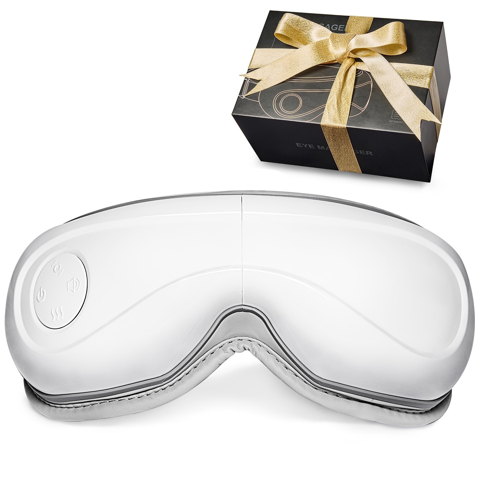 Heated Eye Massager Eye Care Device 5 Modes Bluetooth Music 180° Foldable_voghion.com